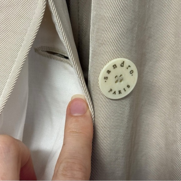 SANDRO Robertine  Coat Sz 4 - Picture 9 of 14